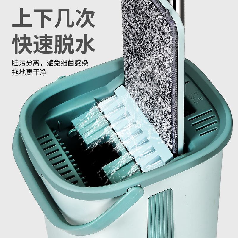 Fregona perezosa fregona plana libre de manos fregona húmeda y seca fregona hogar cubo traje limpio buena fregona