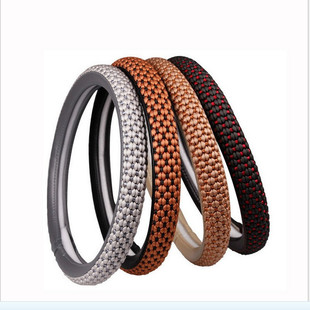 Wholesale summer ice silk steering wheel cover thick ice silk handle set a generation of four seasons Universal handle set car handle set