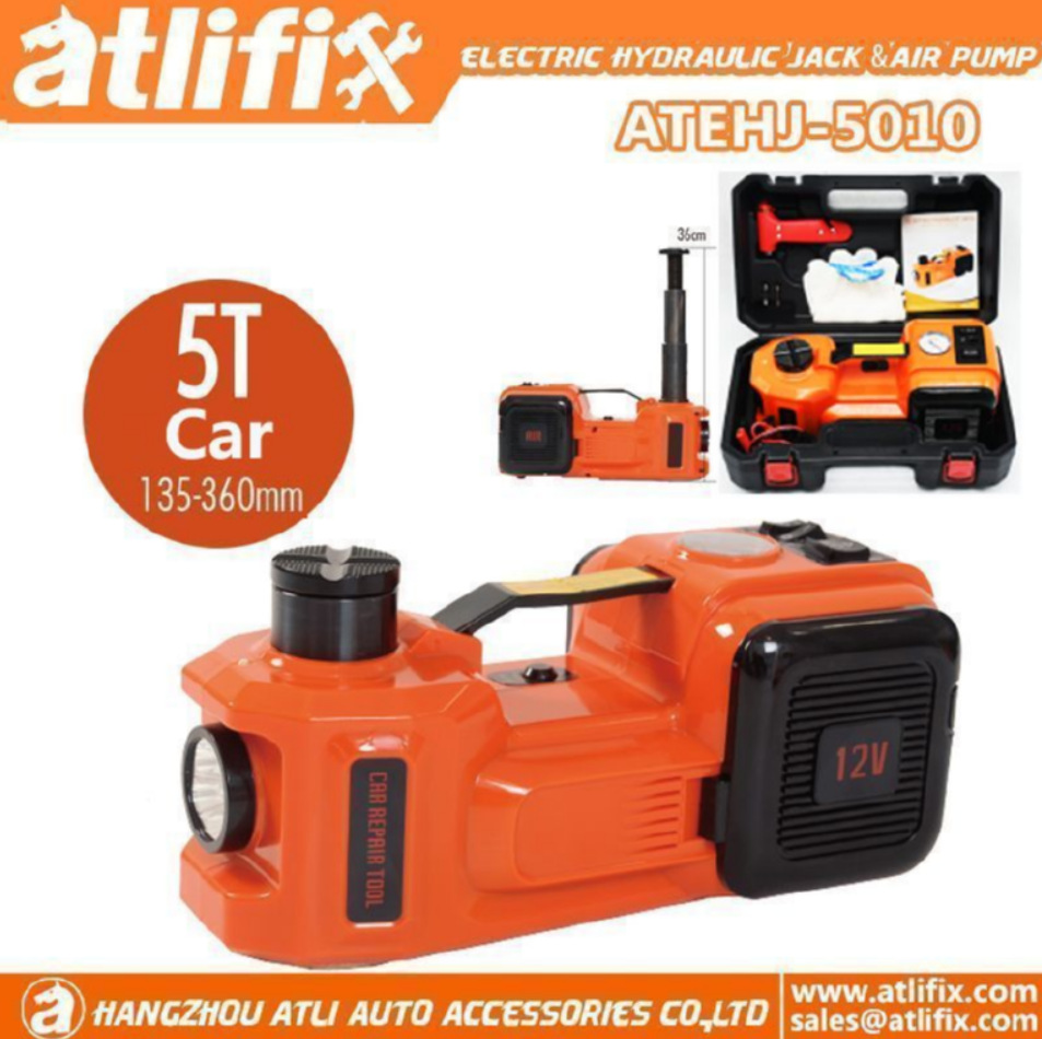 12V三合一电动液压千斤顶越野版SUV厂家供应换胎电动扳手套装