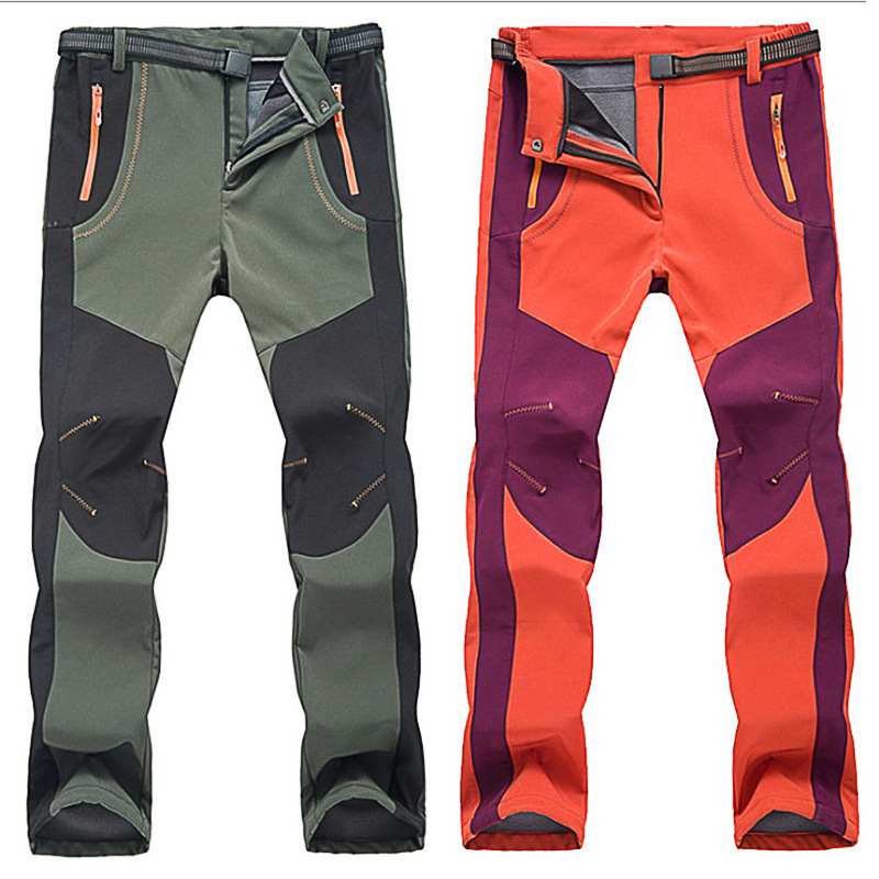 New Autumn and Winter Softshell Pants for Couples, Windproof and Waterproof Sports Fleece Pants, Outdoor Fleece-Lined, Warm and Breathable for Hiking and Mountaineering New Autumn and Winter Softshell Pants for Couples, Windproof and Waterproof Sports Fleece Pants, Outdoor Fleece-Lined, Warm and Breathable for Hiking and Mountaineering