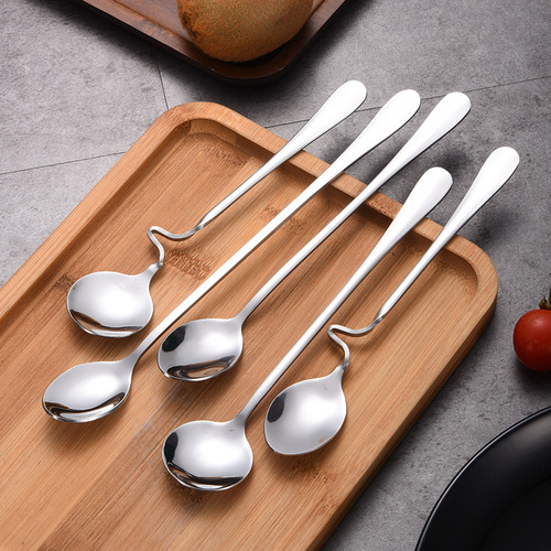 1010 series stainless steel spoon 304 Western steak knife, fork and spoon gift set hotel tableware long handle ice spoon