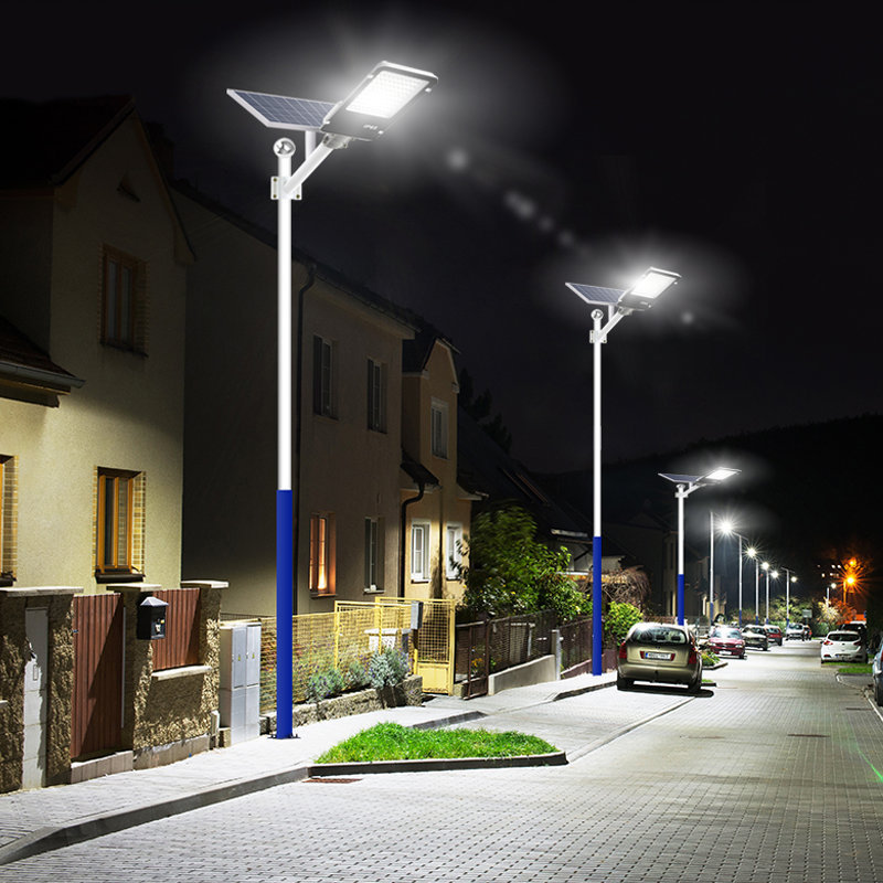 Lámpara de calle solar fotovoltaica hogar lámpara de jardín al aire libre luz automática de inducción nueva iluminación rural lámpara de carretera