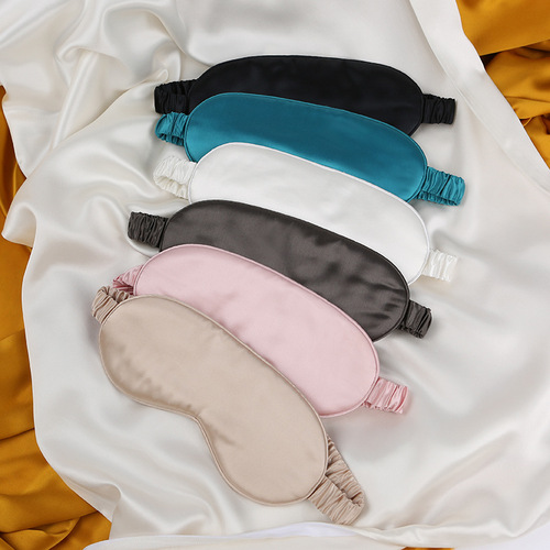 Butterfly embroidery 22 Mumi silk eye mask glossy S style 100% mulberry silk sleep light-blocking breathable eye mask wholesale