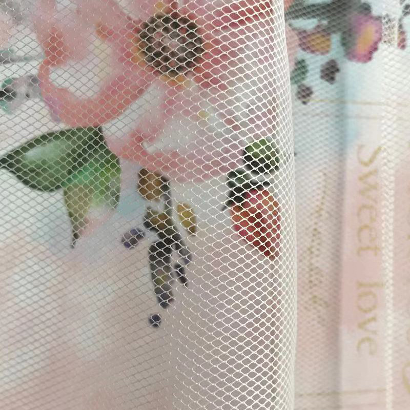 50D菱形硬网 菱形硬挺纱 涤纶小四角 绣花底布 经编网布 阻燃网