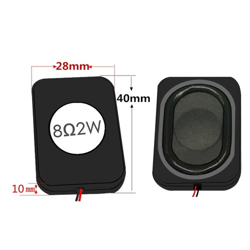 8 ohm 2w notebook smart voice device navigator rectangular box2840 small speaker cavity speaker horn