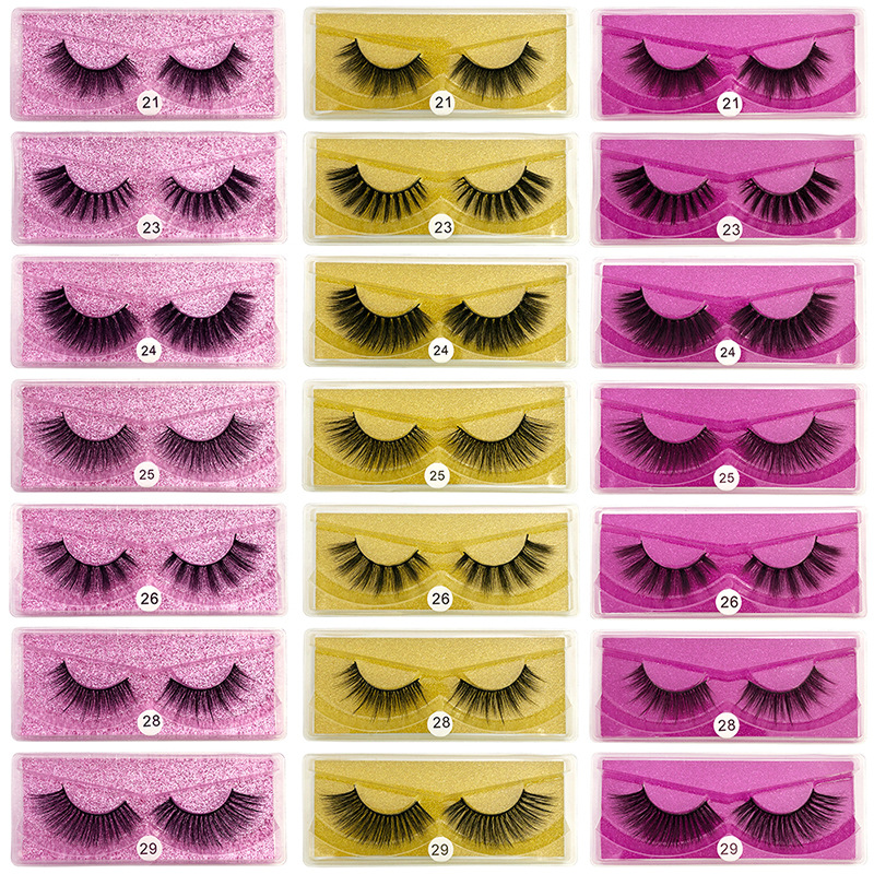 Cross-border 3d artificial mink hair false eyelashes single pair natural long eyelashes 1 pair