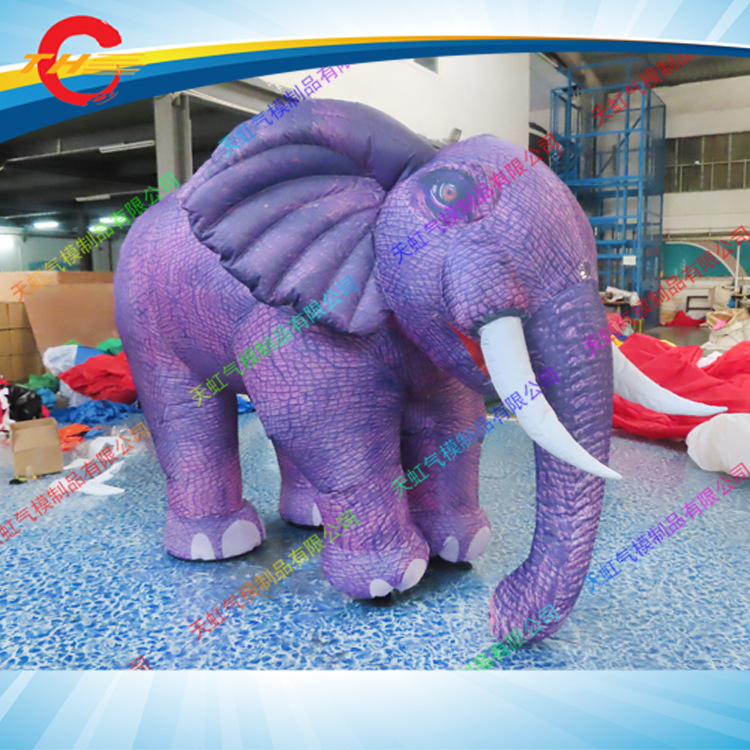 卡通充气服装行走充气动物卡通企业标志卡通大象狮子动物园预定