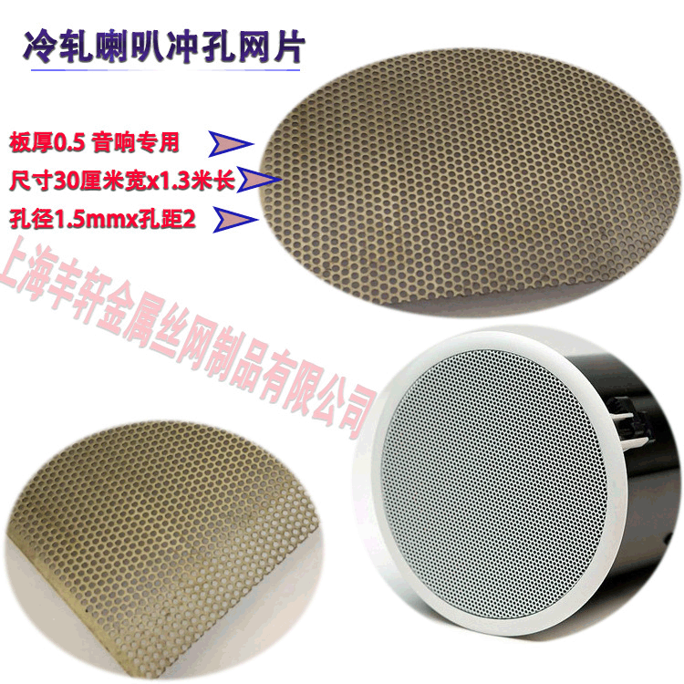 实体工厂金属喇叭网板不锈钢圆孔防尘网罩微孔板冲孔网带孔钢卷网