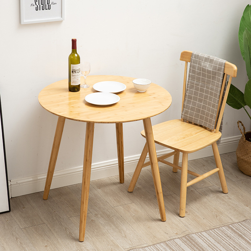 Nórdico pequeña mesa redonda hogar pequeño apartamento mesa de comedor mini dormitorio mesita de noche Luz de lujo sofá mesa auxiliar mesa de café Escritorio