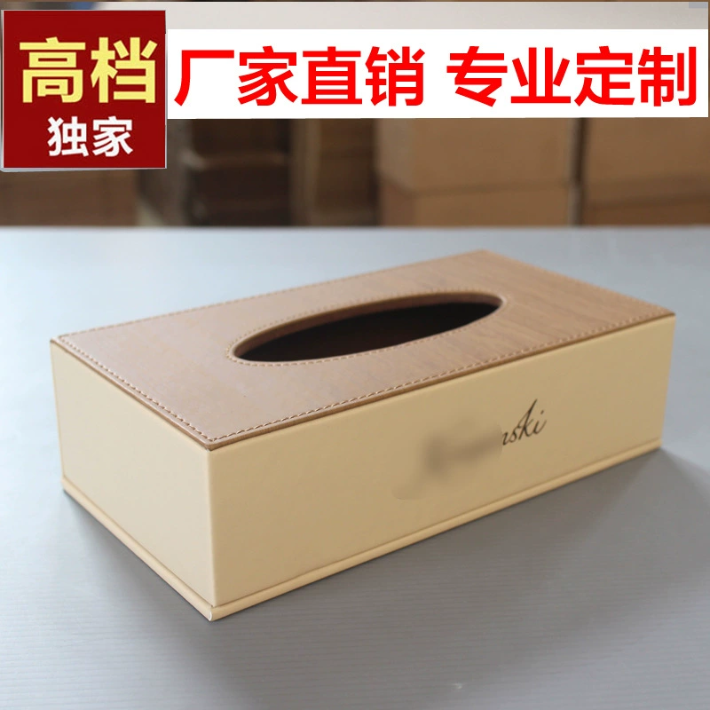 Кожаные изделия для отеля, коробка для салфеток для отеля, кожаный держатель для пульта дистанционного управления, ящик для хранения, коробка для чайных пакетиков, бумажная коробка, ЛОГОТИП для печати