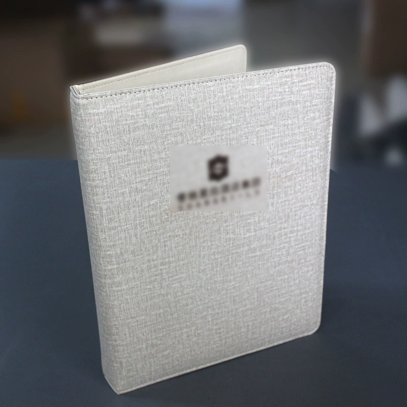 Звездная комната поставляет кожаный гостиничный сервис бежевый путеводитель с 3 отверстиями зажим для руководства по обслуживанию на заказ логотип