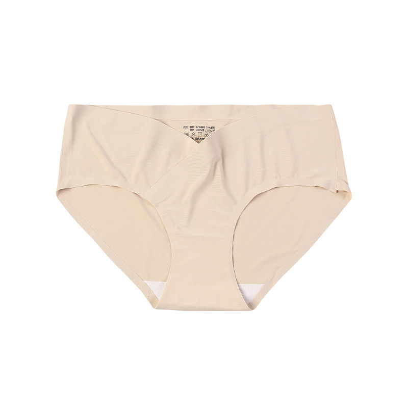 Ropa interior de triángulo de soporte de vientre sin costuras en forma de V para Embarazo y Parto Ropa interior de cintura baja de una pieza al por mayor de fábrica para mujeres embarazadas