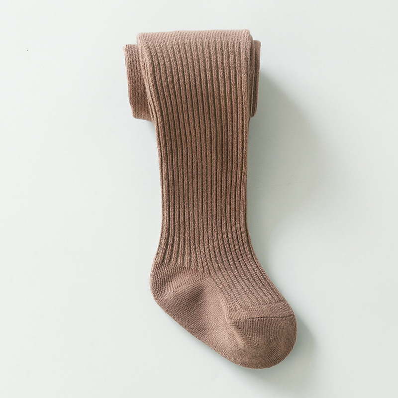 Pantimedias para niños bebé doble aguja pantimedias algodón peinado anti-pilling cosido a mano otoño cordón polainas