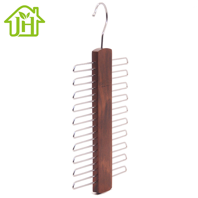 Corbata de madera maciza percha de ropa cinturón de corbata para hombres cinturón bufanda de seda gancho de múltiples pechos percha de ropa percha de almacenamiento