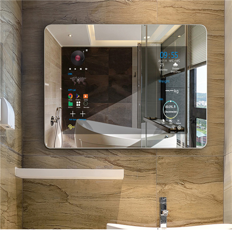 32寸900*600mm魔镜卫浴室镜子LED灯防雾智能体脂检测家居