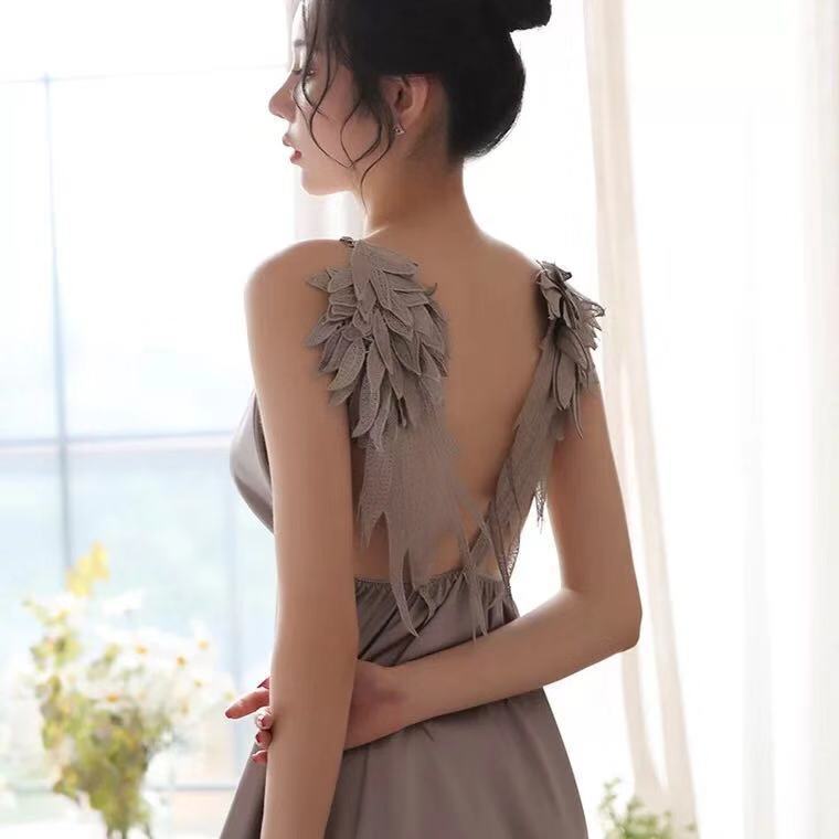 Women's Elegant Angel Wings Spreading Sling Nightwear Pajamas Uniform Tempting Sexy Underwear Backless Tempting 1339 Women's Elegant Angel Wings Spreading Sling Nightwear Pajamas Uniform Tempting Sexy Underwear Backless Tempting 1339