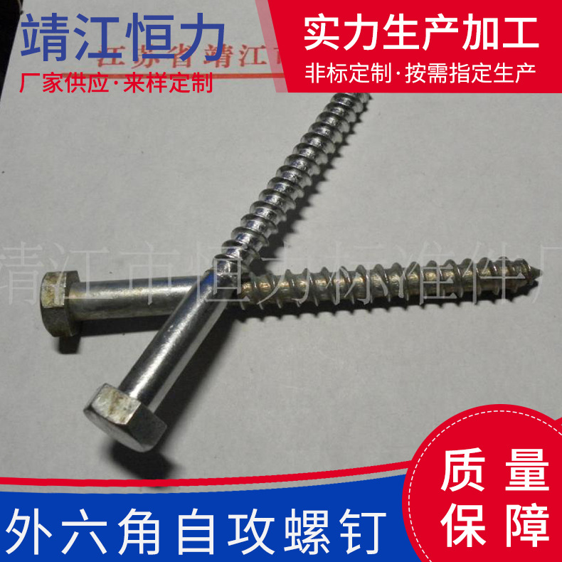 厂家供应外六角自攻螺钉外六角自攻螺栓高强度品质标准件支持定制