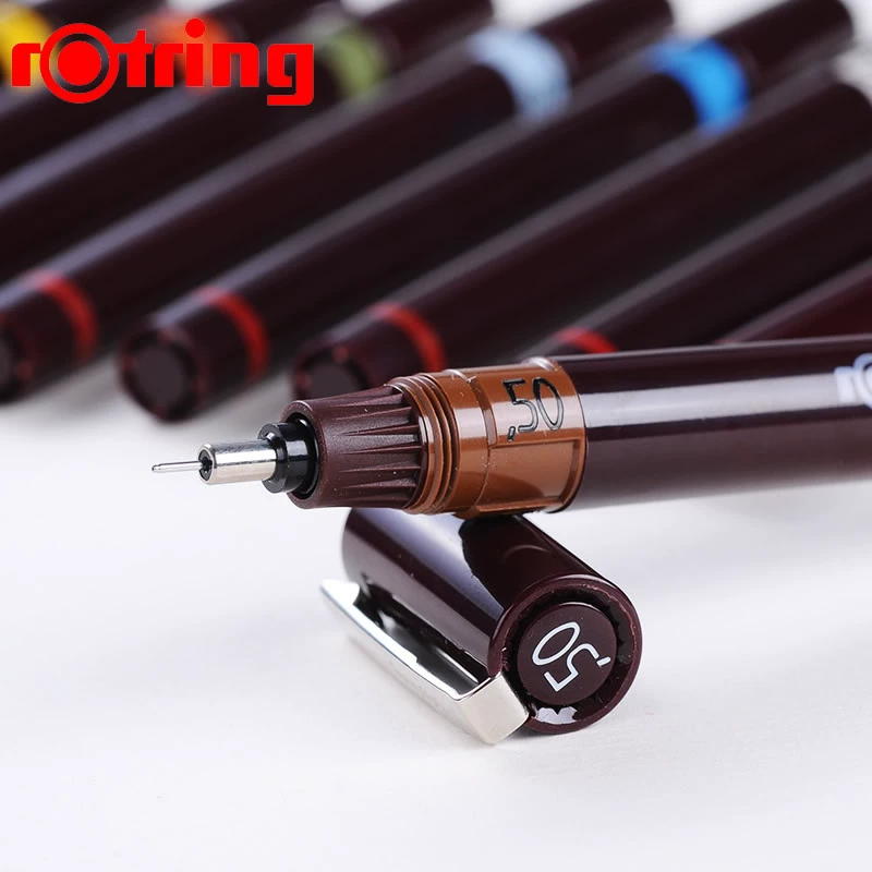 Германия Rotring Красное кольцо Красное кольцо Рисование ручка, канала подается вода, добавление чернил, игла трубка