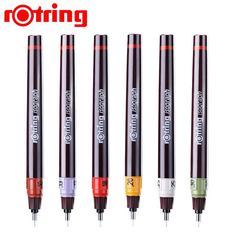 Германия Rotring Красное кольцо Красное кольцо Рисование ручка, канала подается вода, добавление чернил, игла трубка