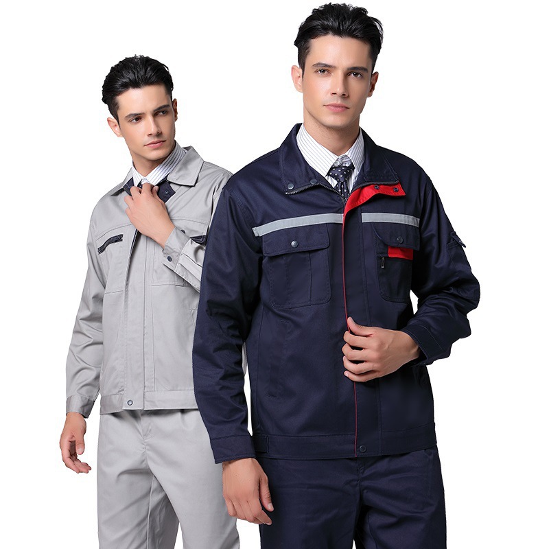 長袖工作服套裝棉耐磨汽修廠服上衣長袖工裝制服電焊服批發勞保服