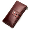 Long universal wallet, anti-magnetic small clutch bag, new collection, genuine leather