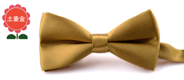 Directo de fábrica color puro pajarita masculina y femenina bebé doble arco rendimiento kindergarten color caramelo al por mayor