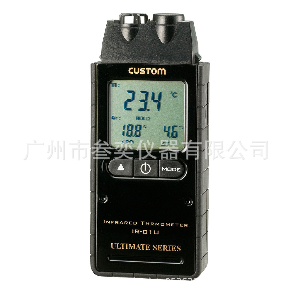 日本东洋CUSTOM红外测温仪IR-01U红外线放射温度计6:1温度记录仪