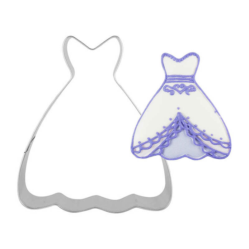 Stainless steel mousse ring pineapple cake anode icing biscuit mold cookie cutting mold wedding dress sling dress