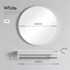 A piece of Nordic minimalist bathroom mirror fashion toilet round mirror wall hanging exemption bathroom mirror round