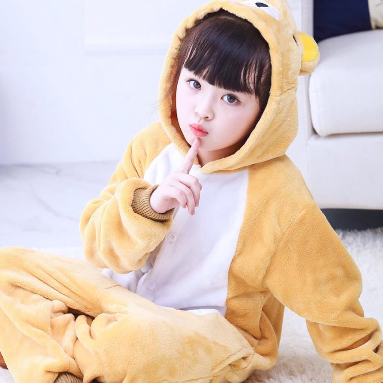 FUENTE Fábrica al por mayor pareja niños de dibujos animados animal de una sola pieza pijamas de franela Otoño e Invierno engrosada dinosaurio cálido