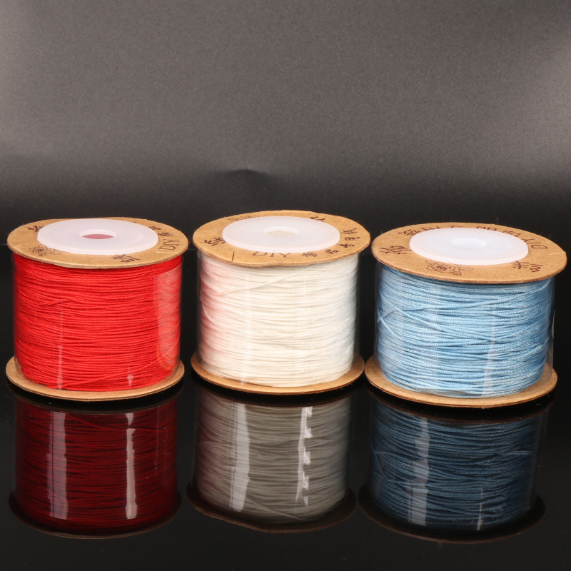 No. 71 hilo de jade sin bala hilo de cuentas hilo de trenzado línea de pulsera de cuerda roja línea de collar línea de joyería línea de perlas de Buda hilo de perlas sueltas