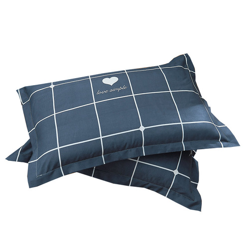 Wholesale pillowcase pillowcase brushed breathable single single 74*48cm student cross-border pair shot 2