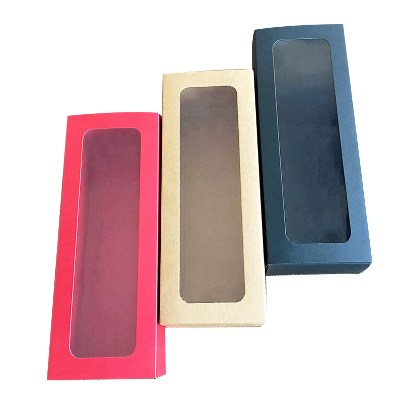 Azúcar marrón azúcar marrón burro-ocultar gelatina pastel de té caja de regalo caja de embalaje de galletas PVC Vintage Kraft caja de papel caja de cajón