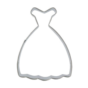 Open-shoulder skirt mousse circle evening dress biscuit mould dress cookie cut mould skirt mould baking cake bottom impression