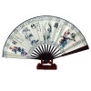 Factory Source 10 -inch Folding Silk Fan Men's Folding Fan Fan Fan Fan Style Full Bamboo Silk Fan Gift Wholesale