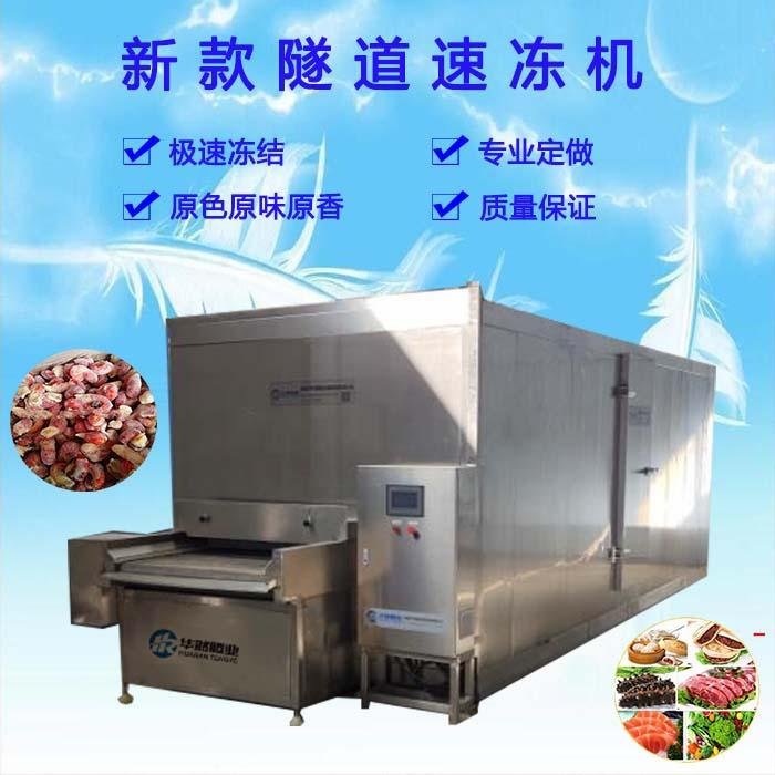 诸城华然500KG冲击式速冻隧道 速冻机厂家供应 快速达到冻结