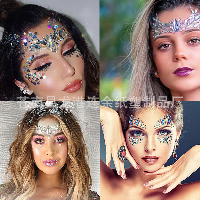 Cross-Border New Products: Face Stickers, Nail Stickers, Eyebrow Stickers, Acrylic Electronic Music Festival Makeup Ball Face Decoration Diamond Stickers Cross-Border New Products: Face Stickers, Nail Stickers, Eyebrow Stickers, Acrylic Electronic Music Festival Makeup Ball Face Decoration Diamond Stickers
