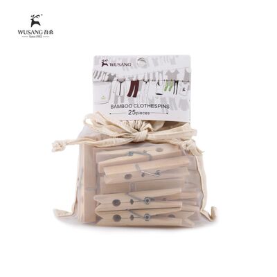 YFJY外贸尾单吾桑质享阳光生活竹制晾衣夹日用衣夹给肌肤清新空气|ms