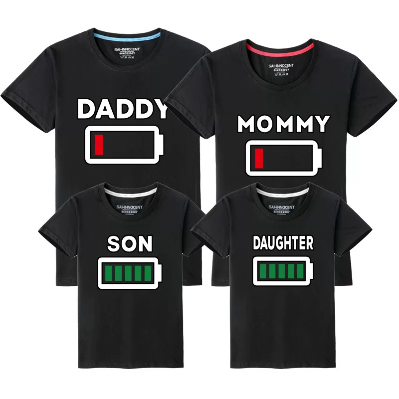 Summer clothing, cotton T-shirt for beloved, combed cotton, family style, wholesale