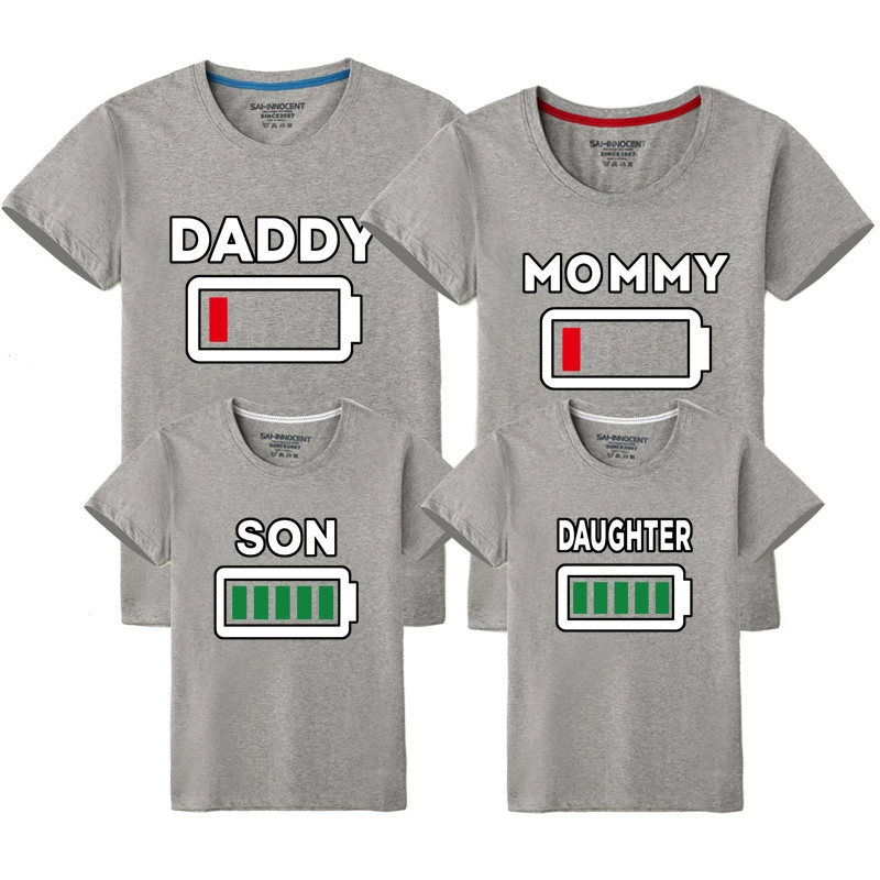 Summer clothing, cotton T-shirt for beloved, combed cotton, family style, wholesale