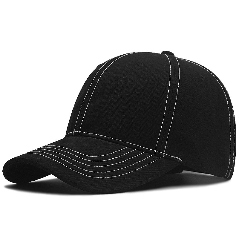 Factory Direct Sale Large Head Circumference Baseball Cap, Large Size Hat for Men, Spring and Summer Hard-Brimmed Cotton Cap, Wholesale