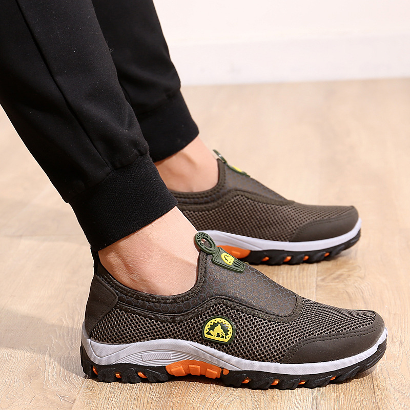 Zapatos de senderismo al aire libre de entrega de una pieza 2023 nuevos zapatos de malla para hombres transpirable antideslizante resistente al desgaste zapatillas de deporte Casuales