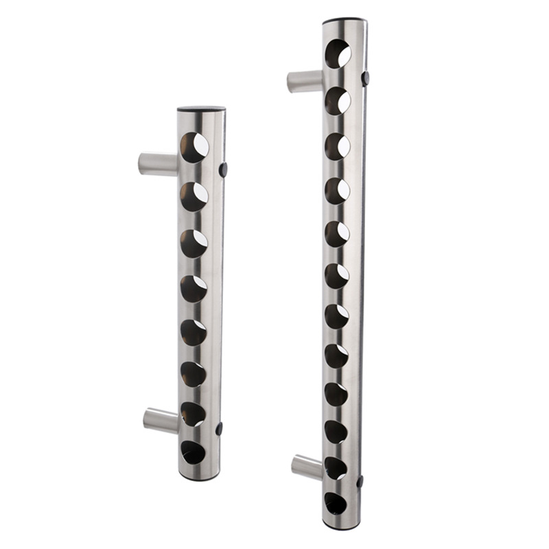 Estante de vino de acero inoxidable transfronterizo estante de botella de vino montado en la pared estante de vino creativo estante de vino de acero inoxidable montado en la pared