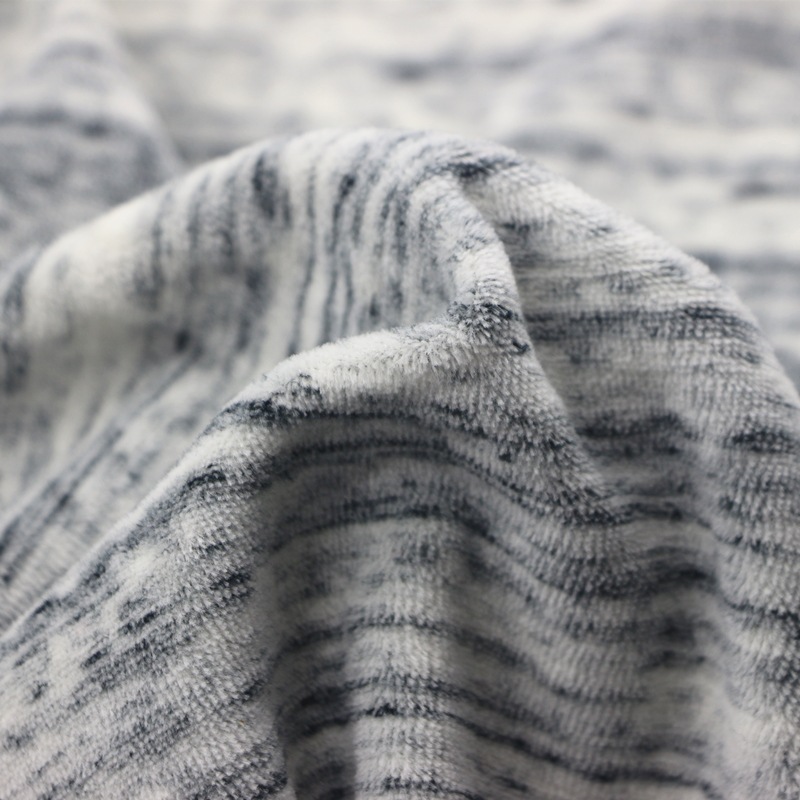 纬编剪毛锻彩棉涤cvc天鹅绒布女装运动夹克套装面料植绒布暖绒