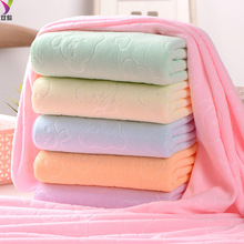 礼品超细纤维浴巾吸水小熊压花速干毛巾、面巾方巾沙滩巾吸水速干