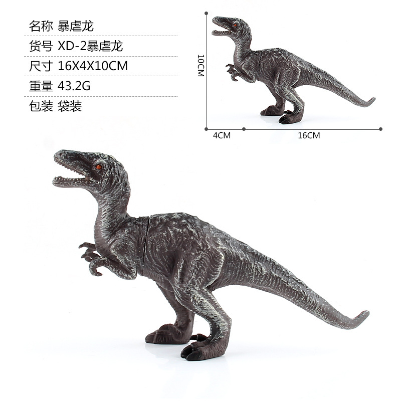 Serie de dinosaurios jurásicos transfronterizos, Plesiosaurio, Triceratops, Tiranosaurio, modelo de dinosaurio estático de plástico, juguete de animal