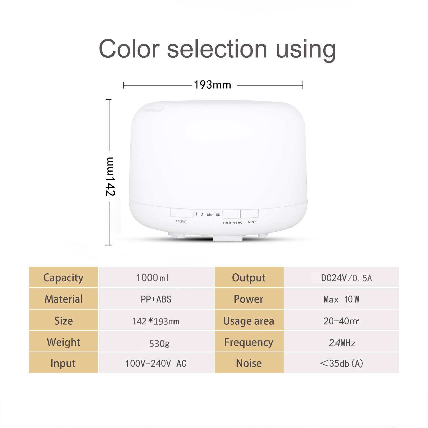 ultrasonic aroma diffuser