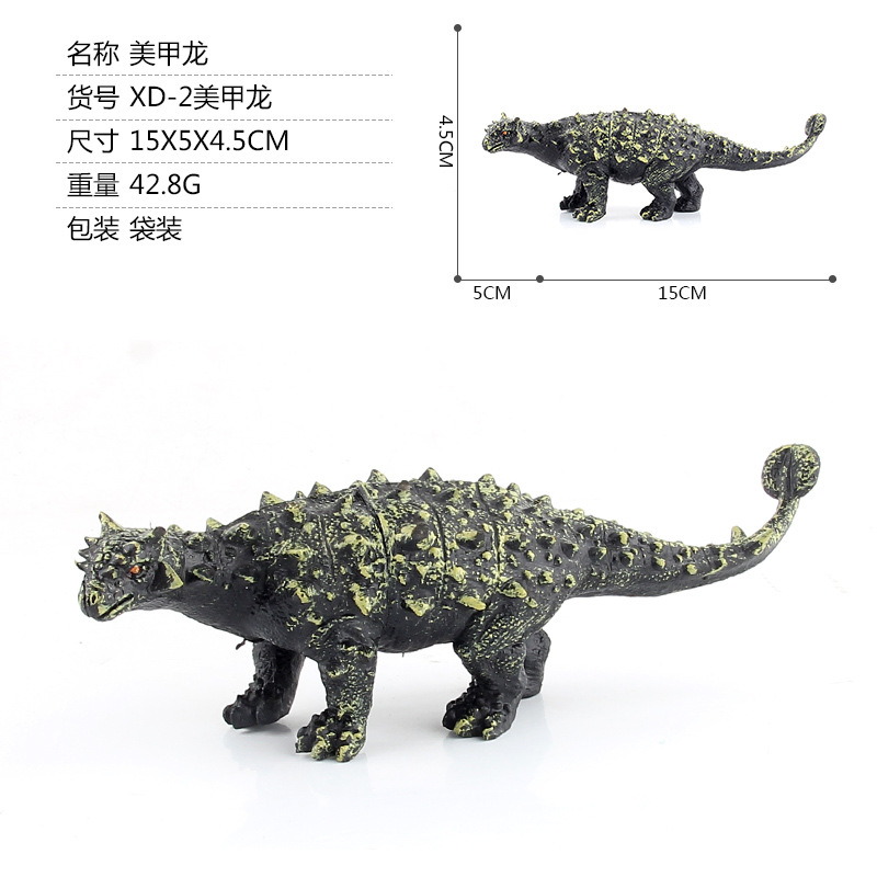 Serie de dinosaurios jurásicos transfronterizos, Plesiosaurio, Triceratops, Tiranosaurio, modelo de dinosaurio estático de plástico, juguete de animal