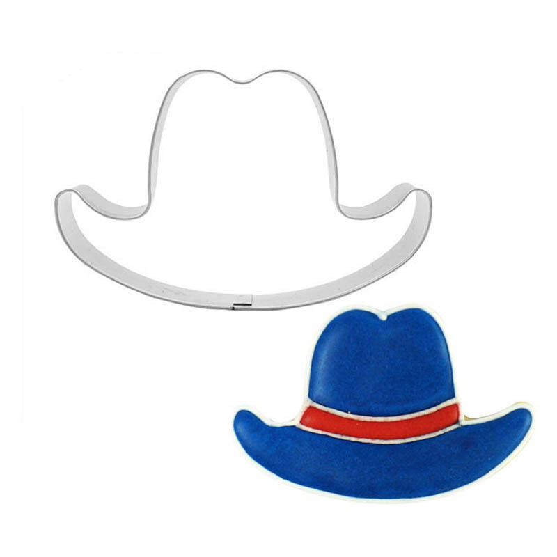 Cowboy Hat Mousse Circle Vintage Hat Biscuit Mold Men's Hat Biscuit Mold Gentleman Fashion Stamper