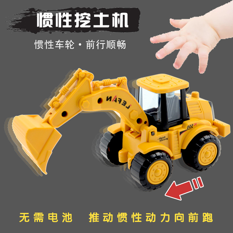 Bebé juguete coche niño bulldozer inercia ingeniería coche niño excavadora coche niño modelo excavadora